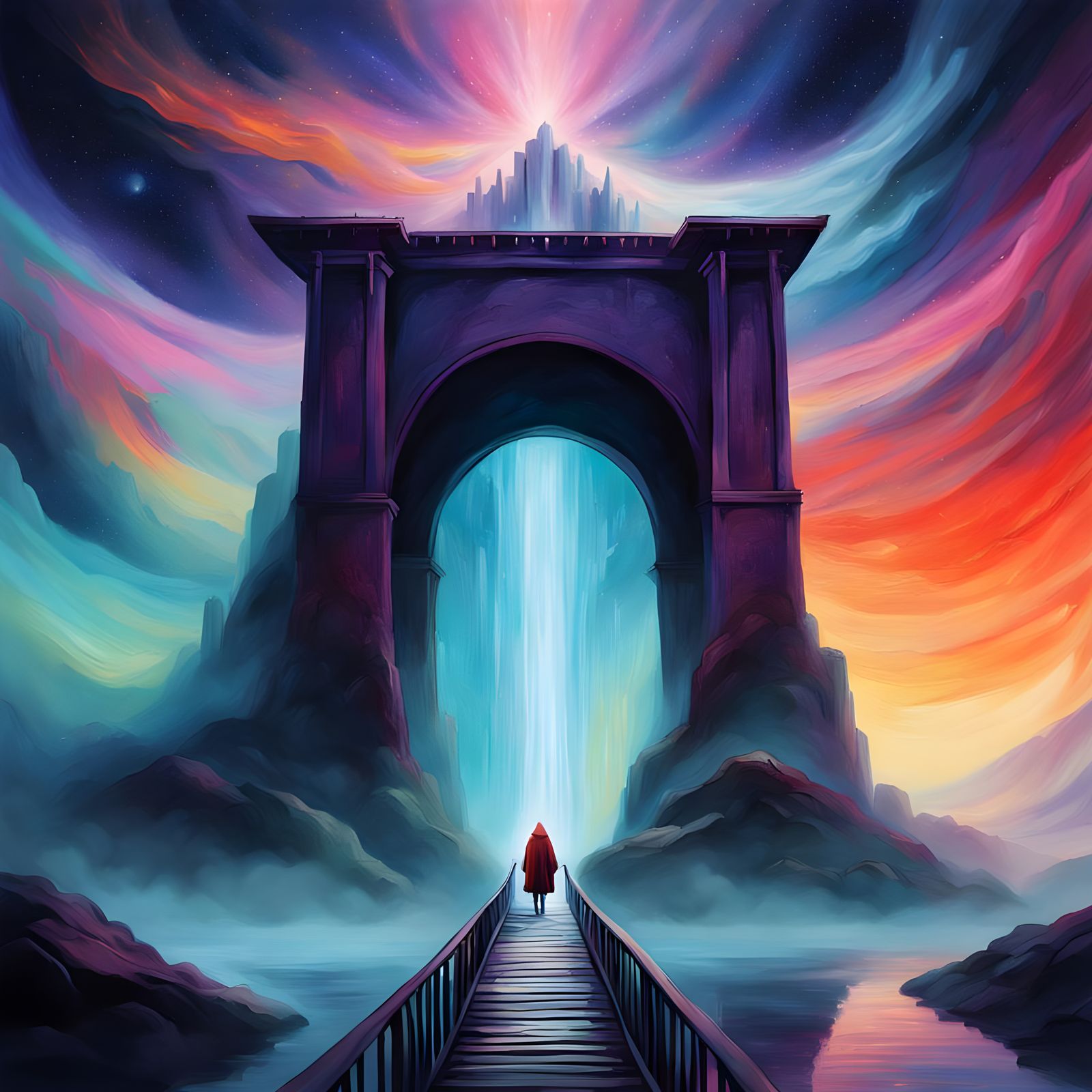 Mystical Bridge 

Promt by DasAbra,
Editing by DasAbra
