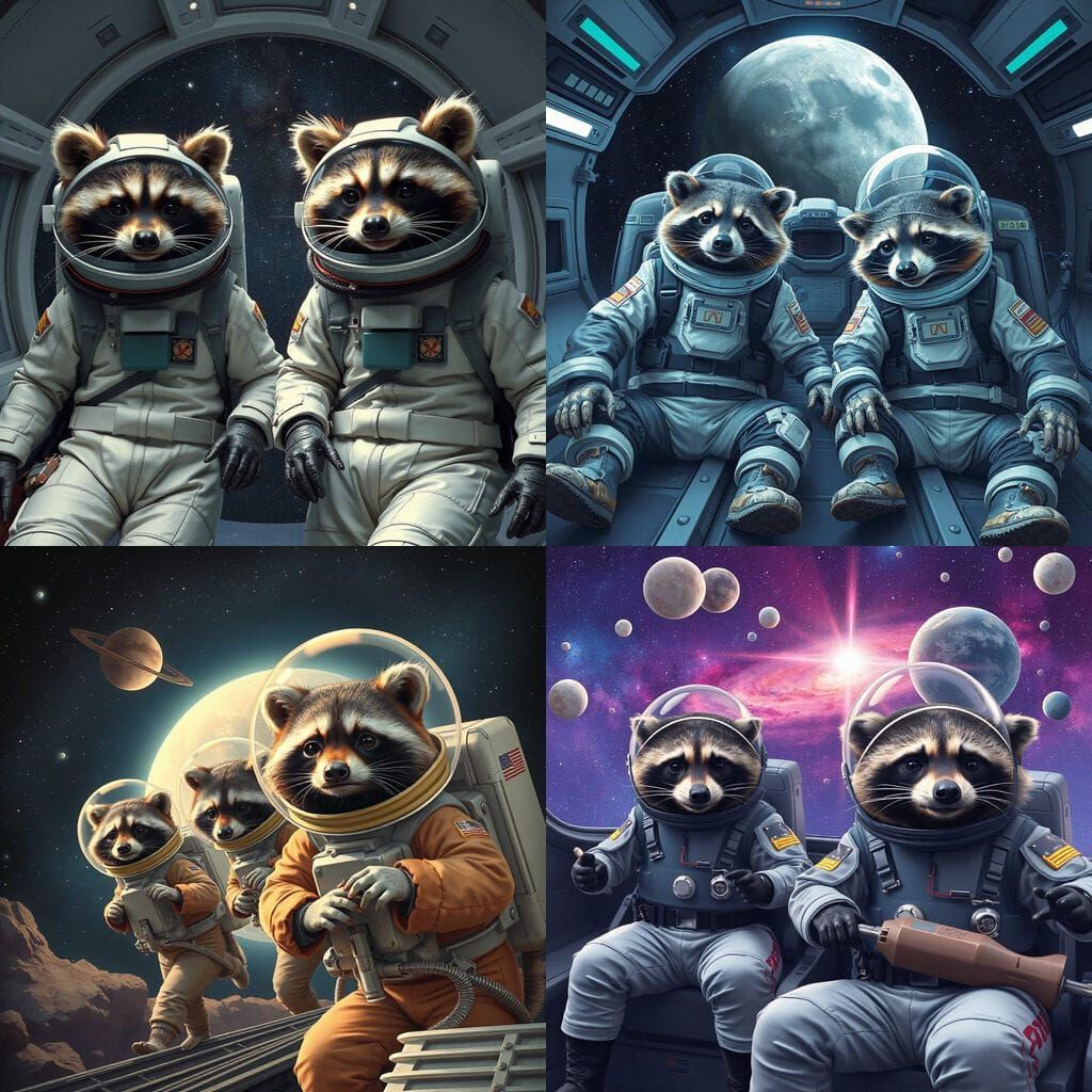 Raccoons in Spacesuits: A Parallel Timeline Vision