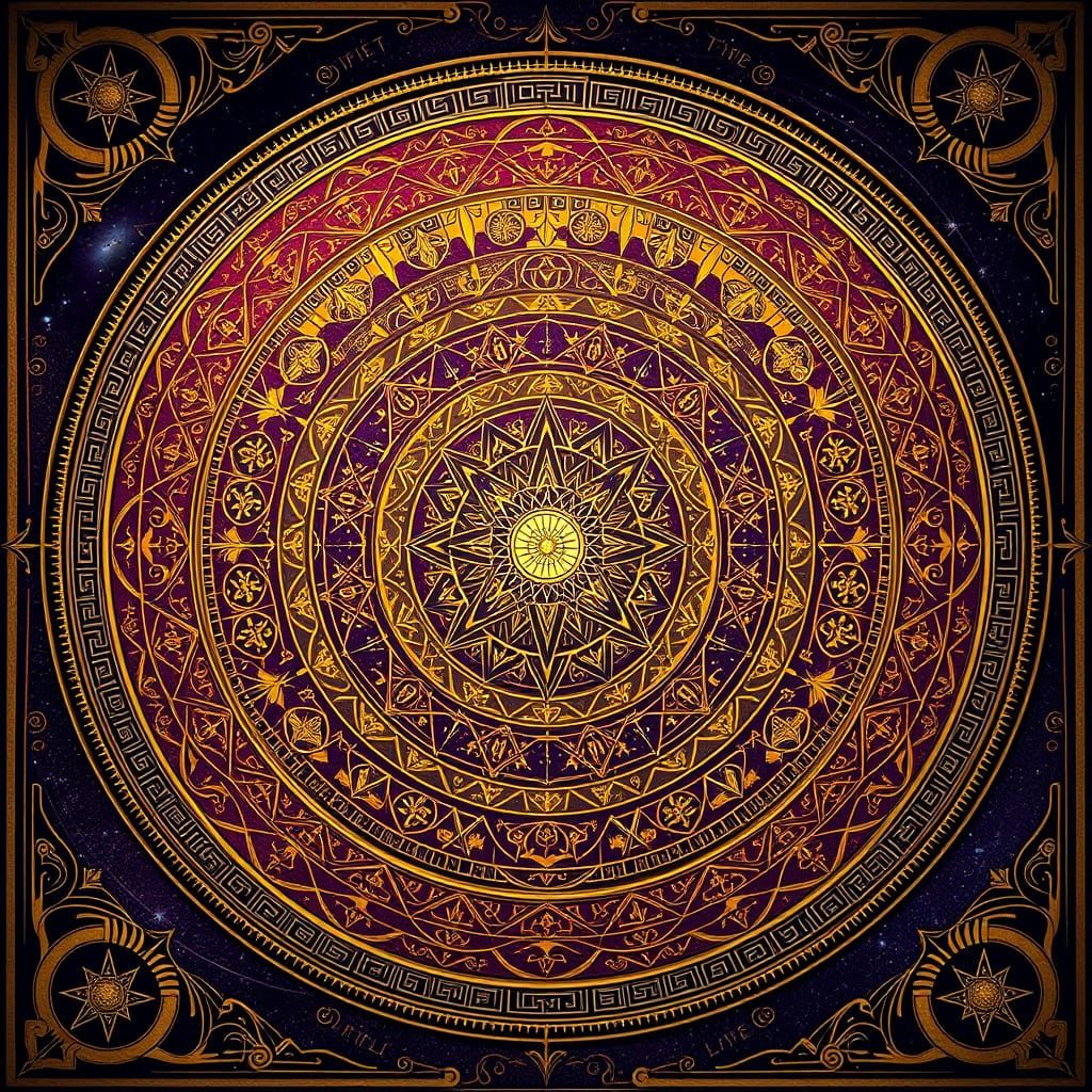 Ethereal Baltic Calendar: Celestial Tapestry of Solar Cycles...