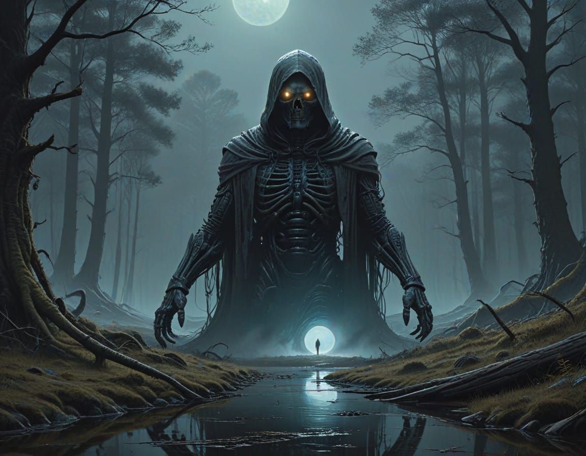 Mysterious Figure at the Threshold of the Cosmos