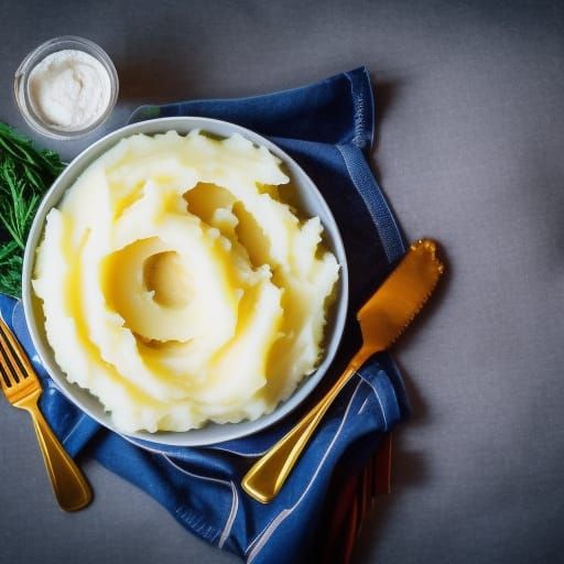 Delicious Mashed Potatoes in Natural Lighting