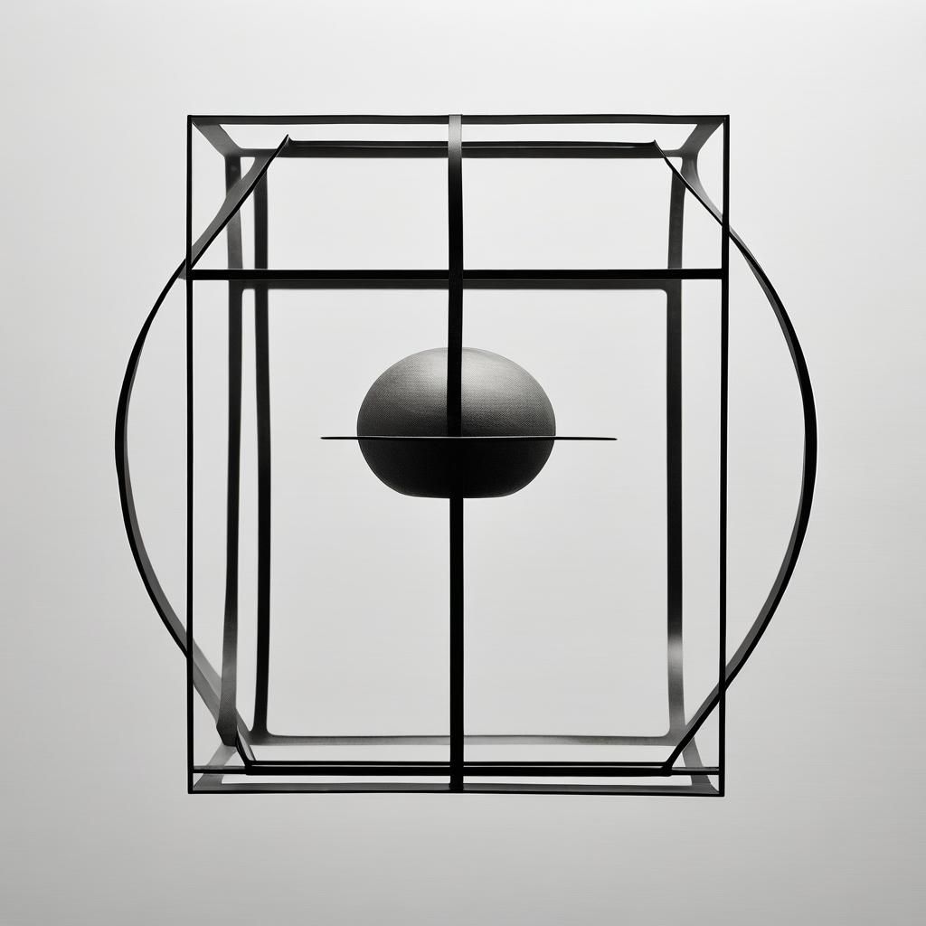 Elegant Minimalist Ink Drawing in Graphite