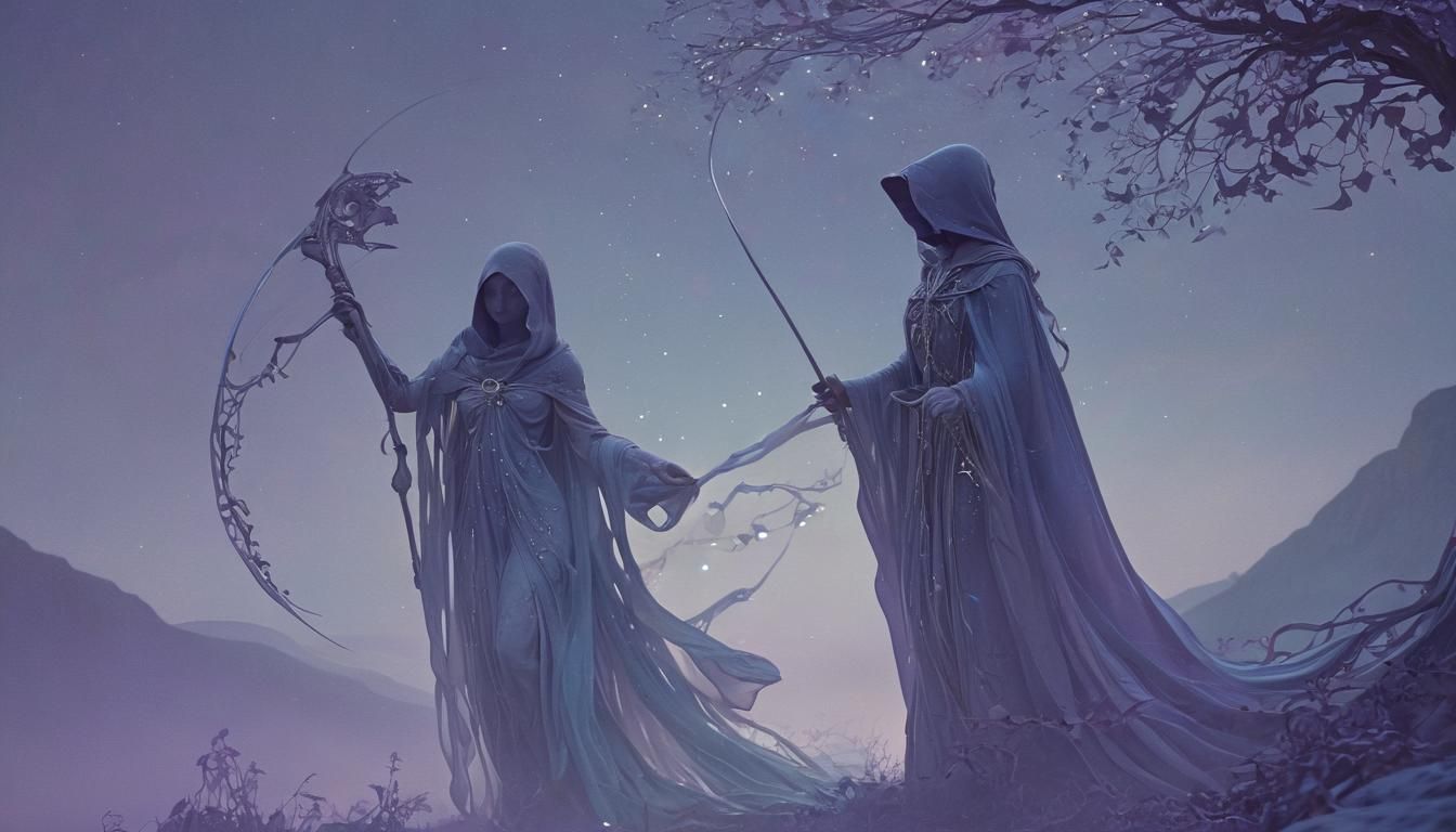 "WHY DO YOU FEAR ME? I AM NOT DEATH, HE HAS ALREADY COME. I AM JUST A COLLECTOR OF SOULS."