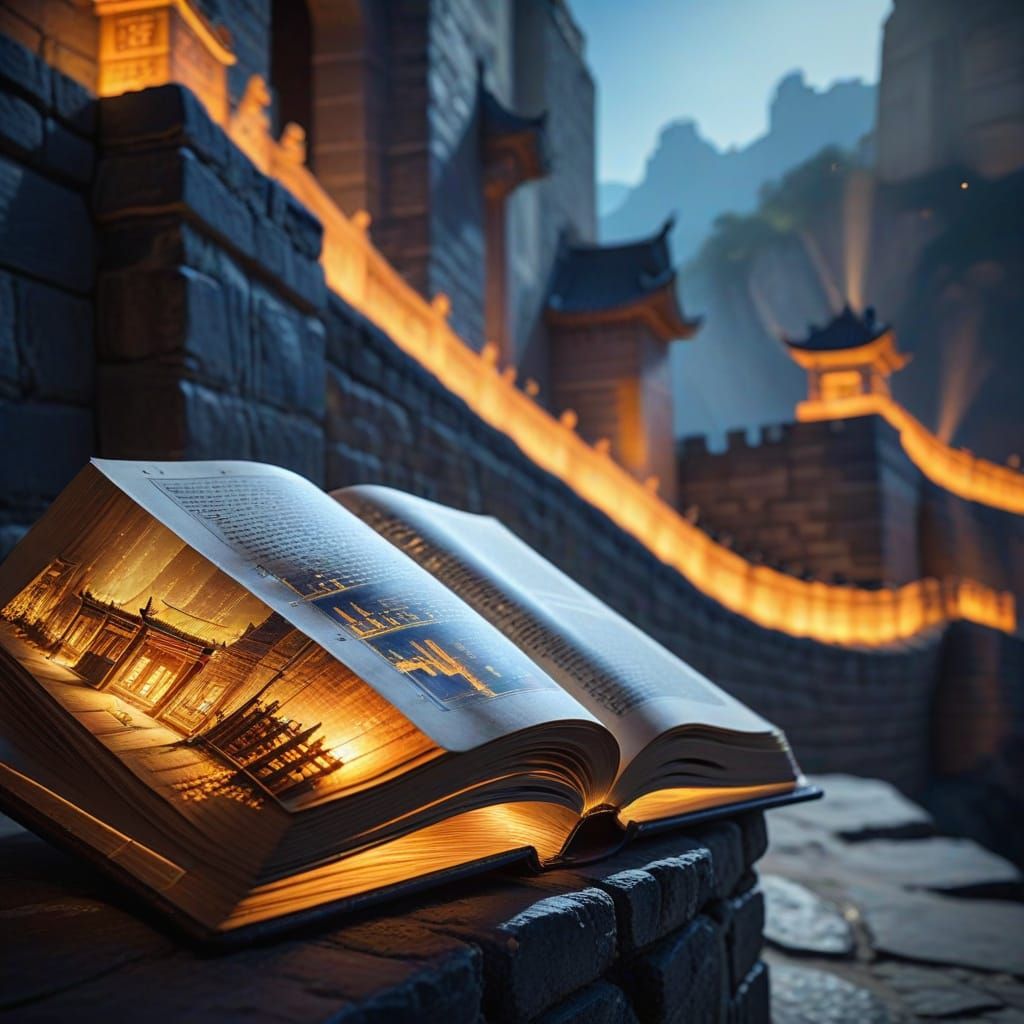 Great Wall Book Fair with Virtual Projections