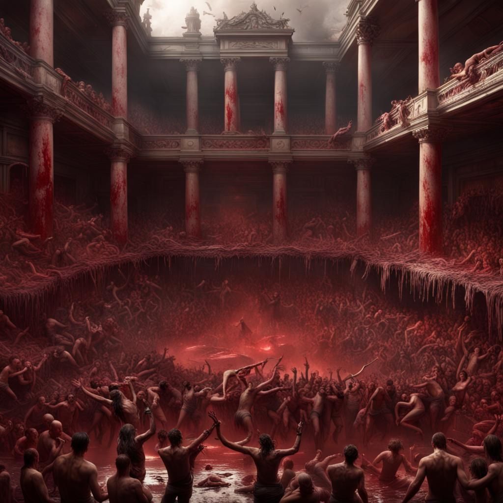 Bloody Mosh Pit: Epic Digital Matte Painting