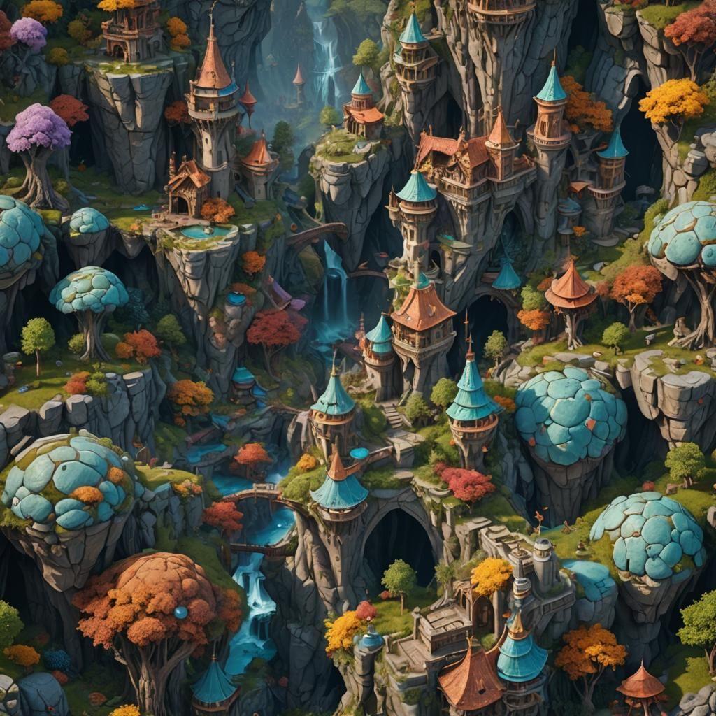Fantastical Castle Concept Art in Deep Color
