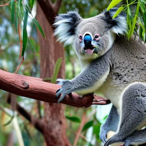 Detailed Portrait of a Koala