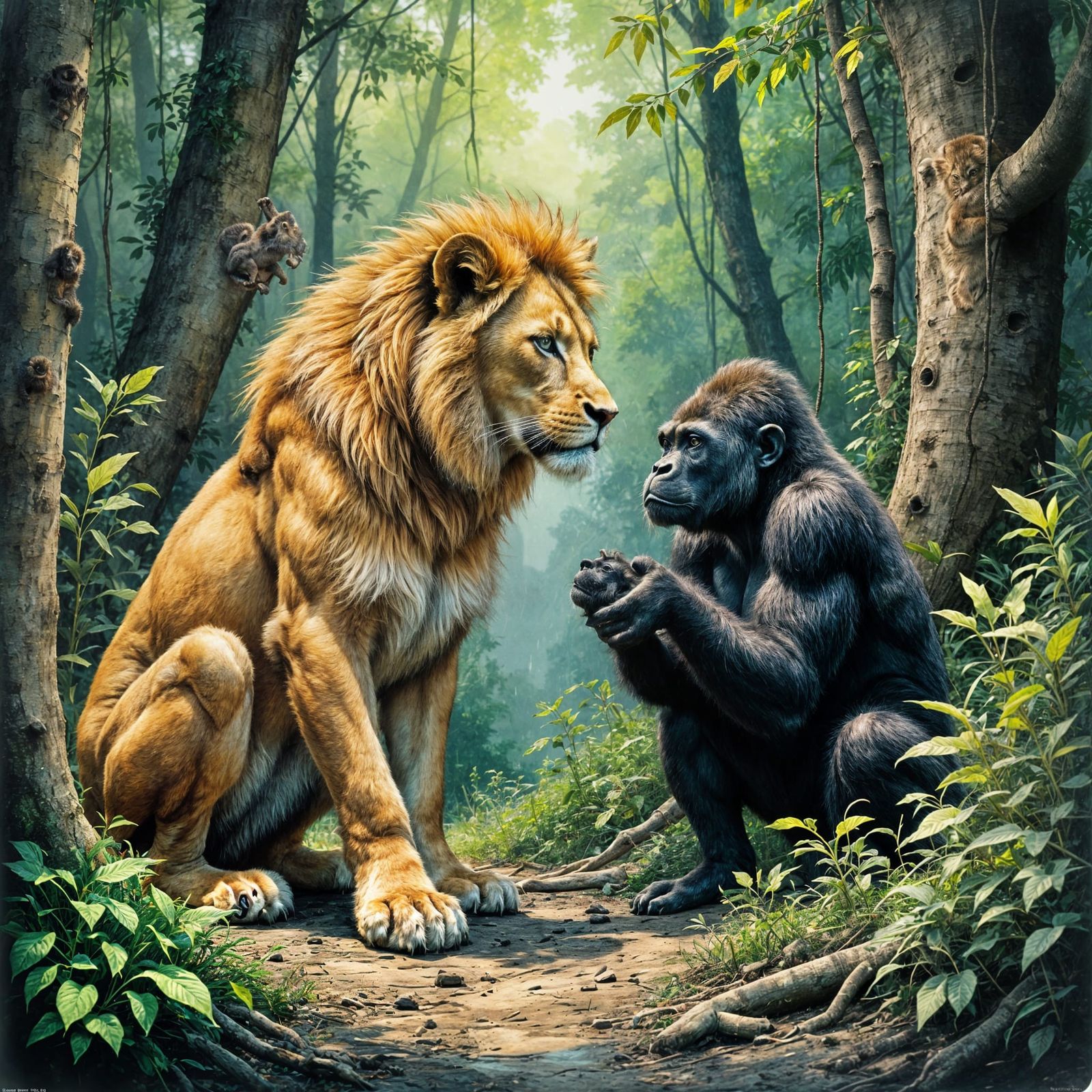 Friends enjoying each other’s company.