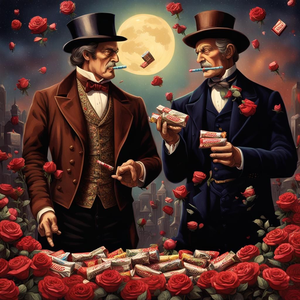 Candy Bar Duel in Victorian Style