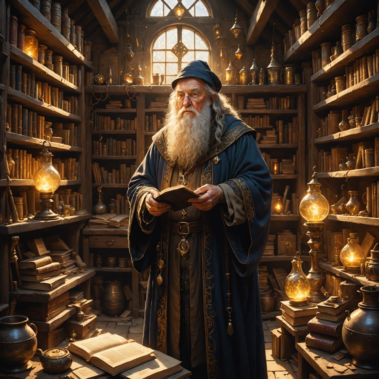 Wizard in Workshop: Painterly Style Art