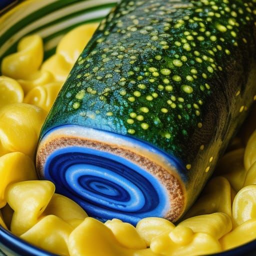 Hyperrealistic Alien Food Still Life