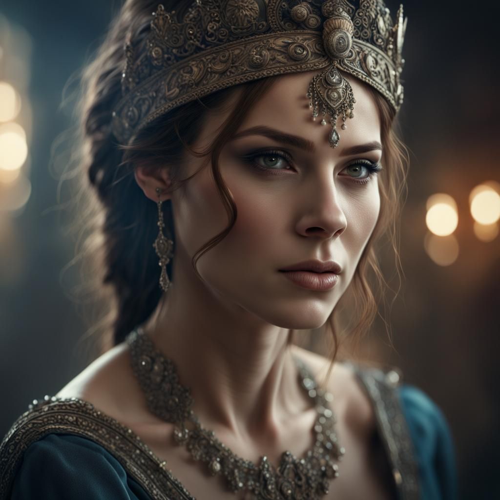 Emotional Portrait of a Woman in Tears