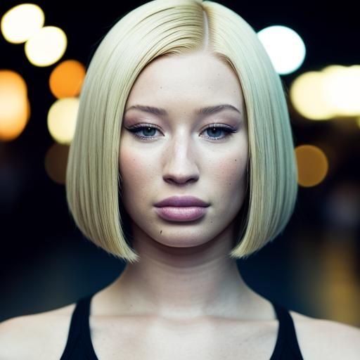 Iggy Azalea with Sleek Bob, Professional Photo