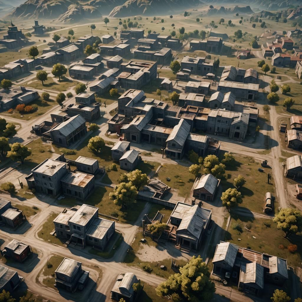 PUBG Mobile Detailed Matte Painting in Unreal Engine