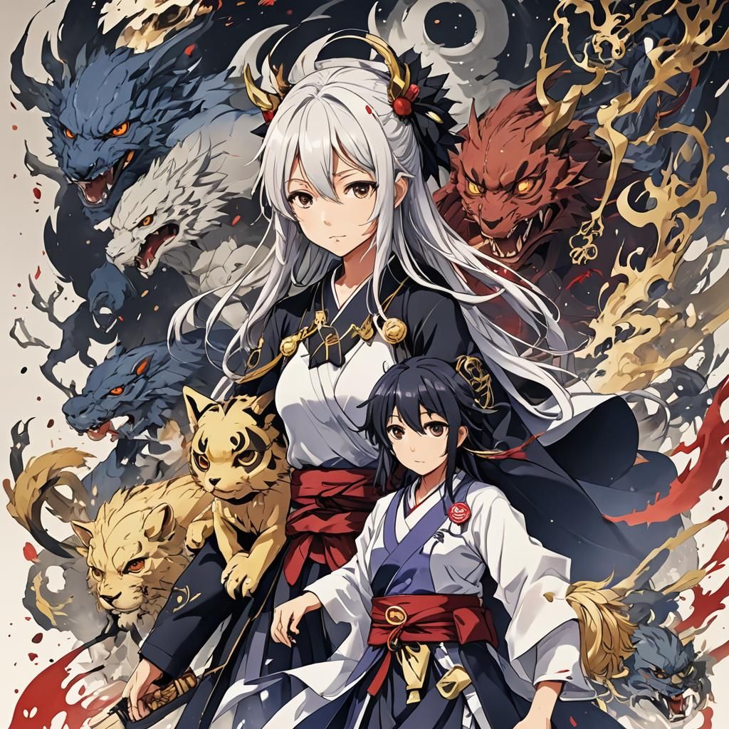 Shukaku in Anime Key Visual Style
