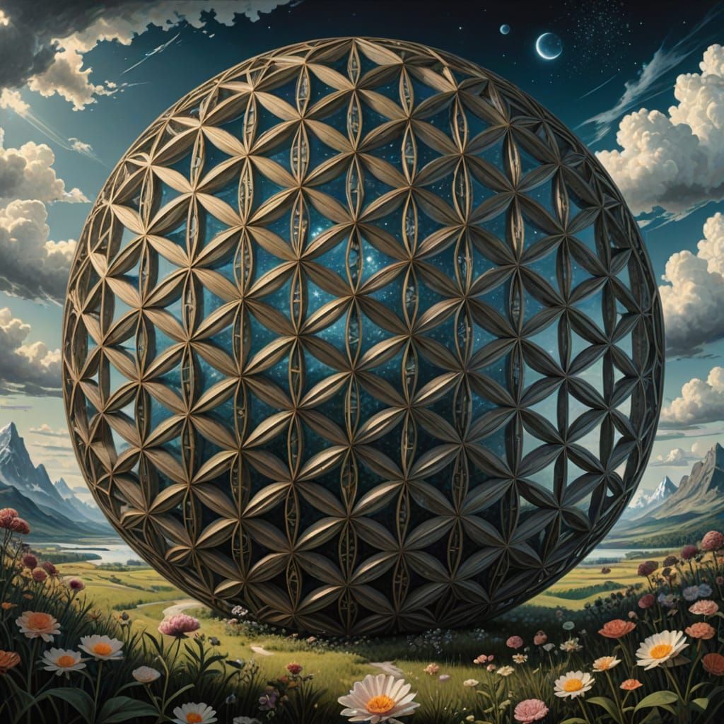 Sacred Geometry Minimalism With Eroding Memories