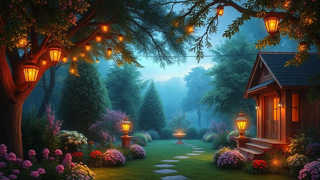 Hyperrealistic Xanadu Yard with Window in Unreal Engine