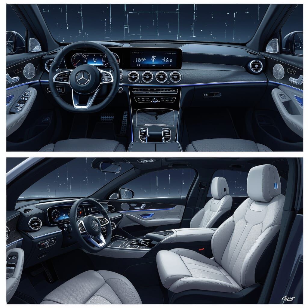 Luxurious GLC Interior in Futuristic Style