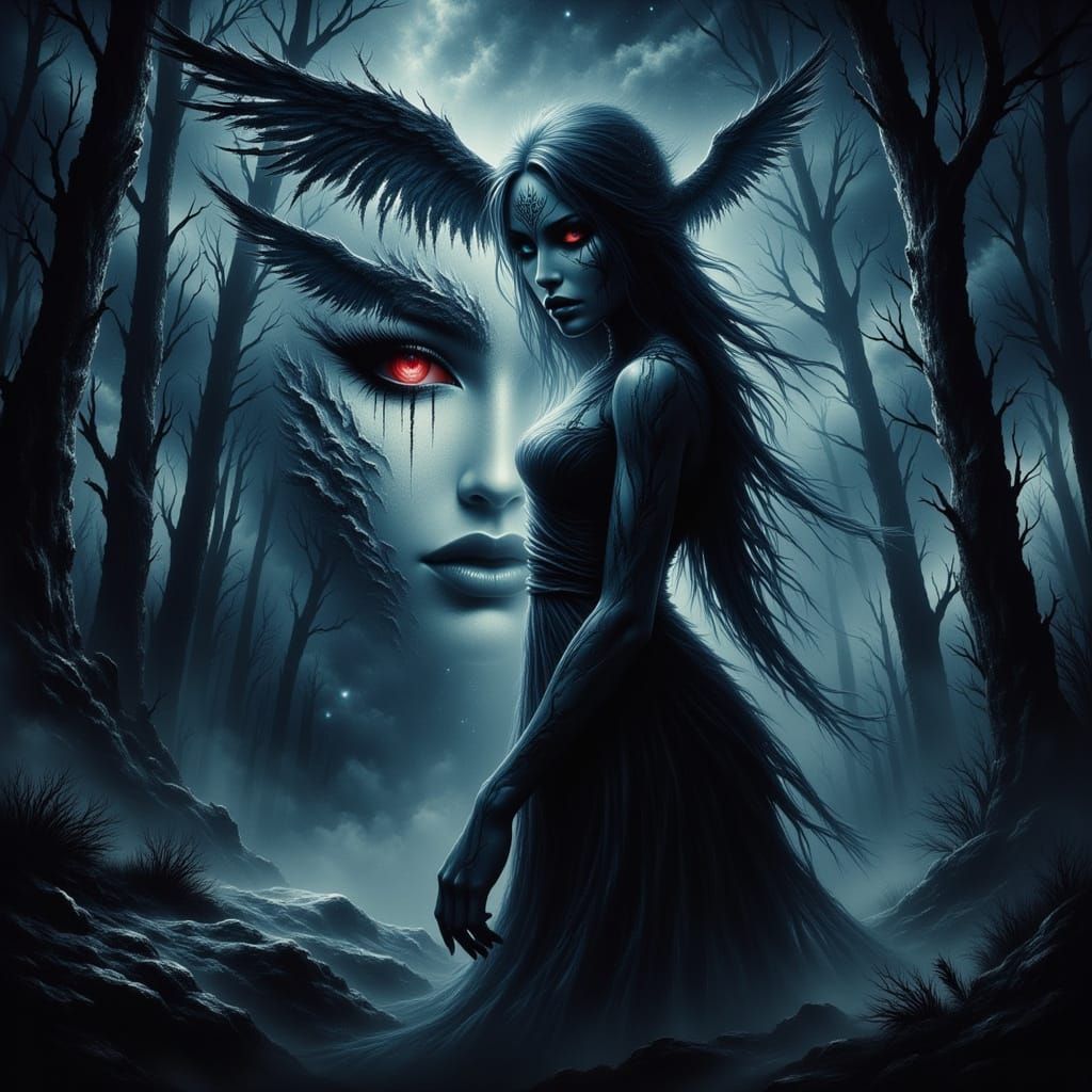 Ominous Monsters in Shadow: Fantasy Art