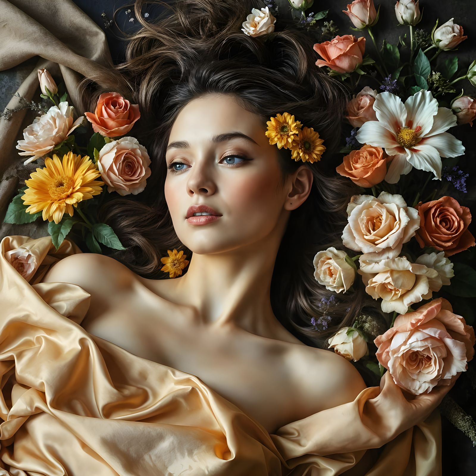 Classical Beauty in Warm, Soft Light