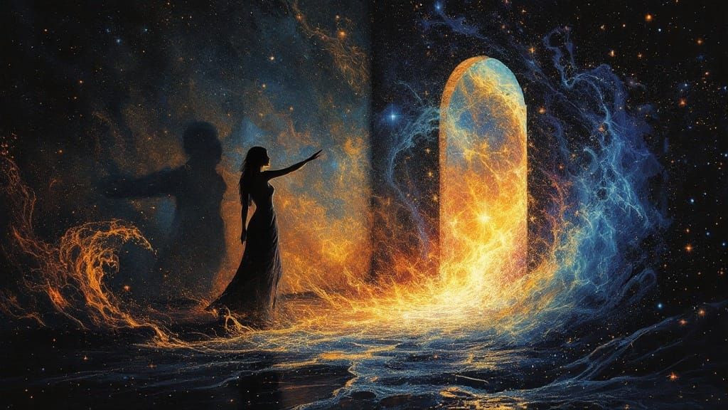 Shadow Portal to a Fractal Universe