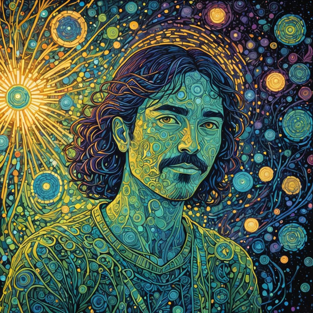 Luminous Light Portrait in Modern Style