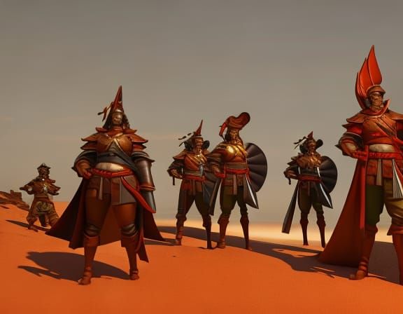 Pirate Queen on the Beach: Art Nouveau Style