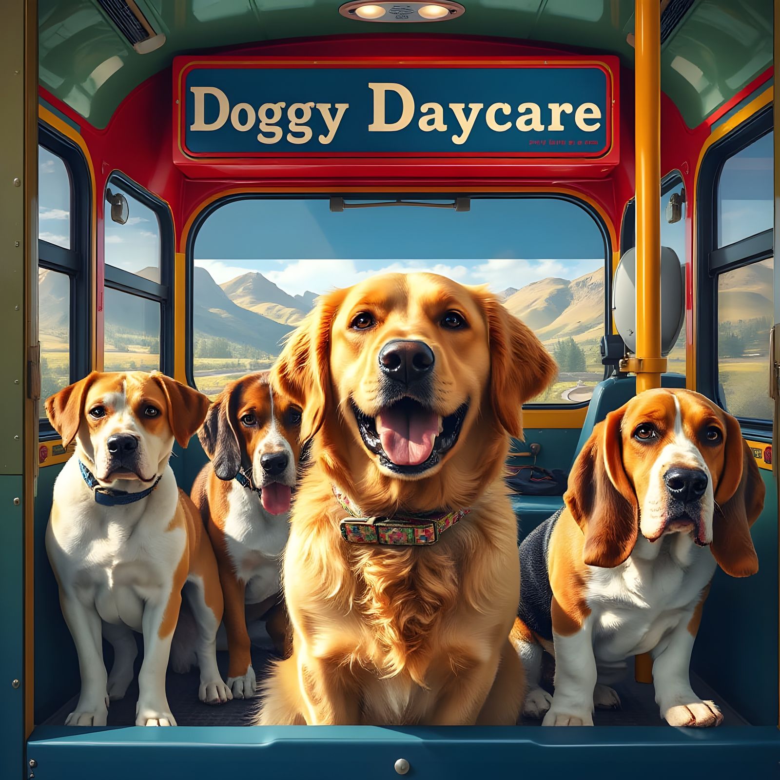Doggy Daycare Adventure on the Bus