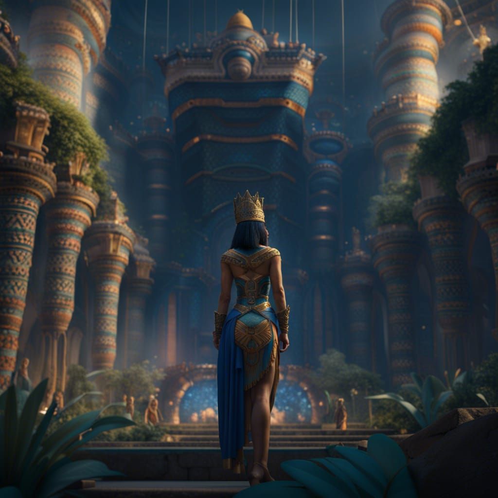 Ishtar at the Hanging Gardens of Babylon