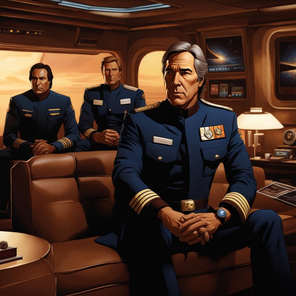 Captain Apollo Portrait in Lucasfilm Art Style