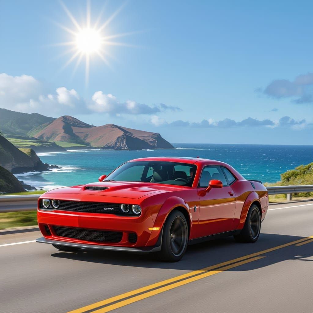 2020 Dodge Challenger SRT on Maui's Road to Hana