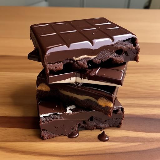 Hyperrealistic Close-Up of Silver Queen Chocolate Bar