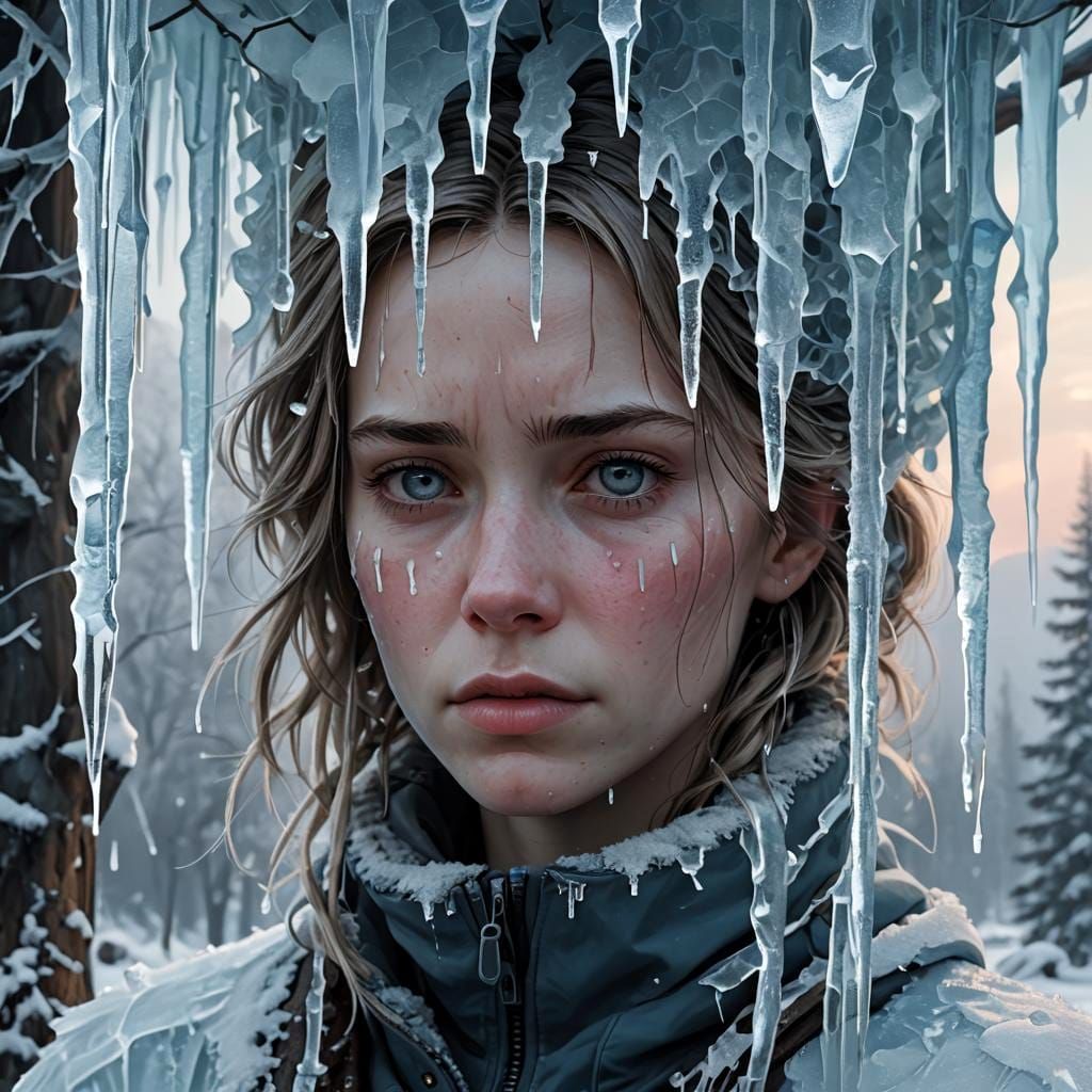 Detailed Matte Painting of Icy Tears