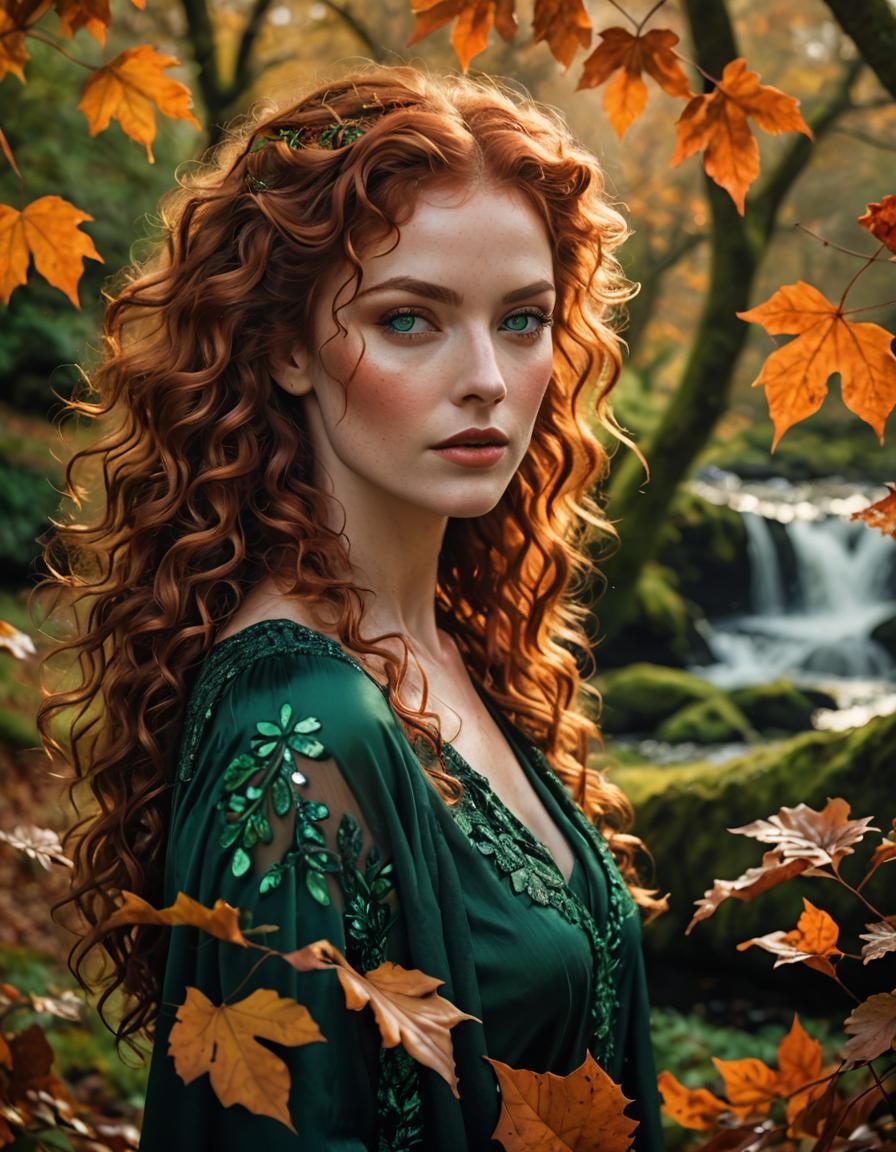 Celtic Woman Portrait in Ethereal Light