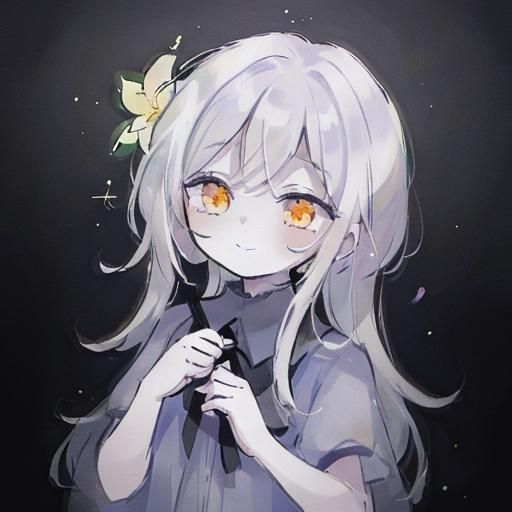 Girl with Exotic Flower: Fantasy Concept Art