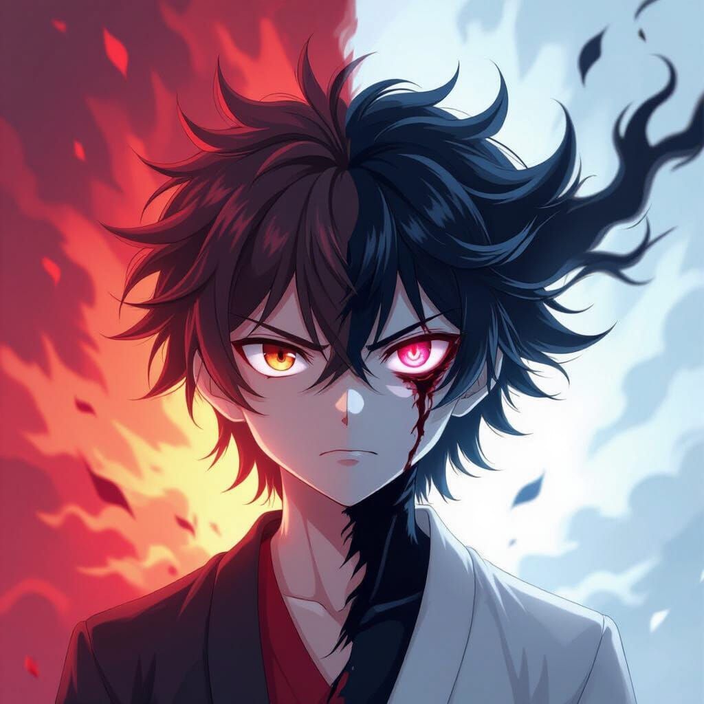 Anime Character's Inner Conflict: Good vs Evil