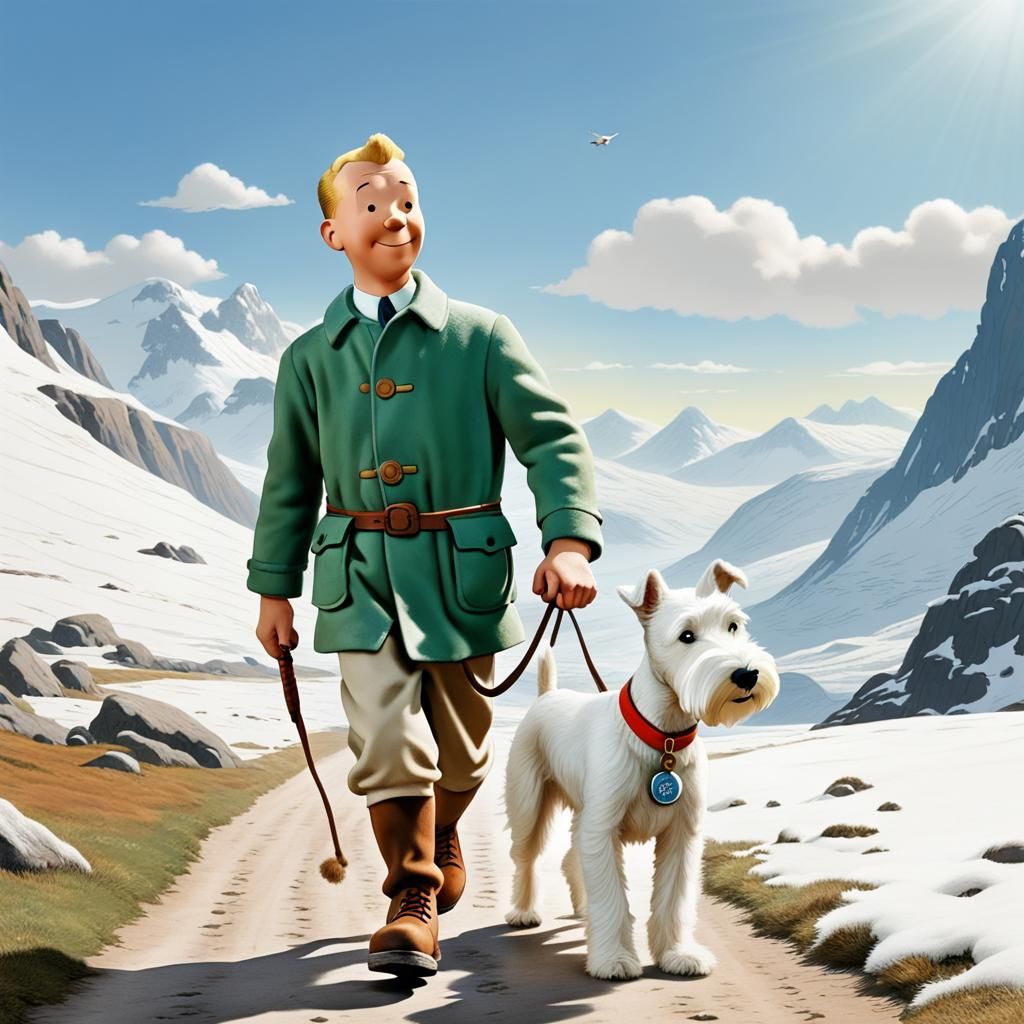 Tintin and Snowy