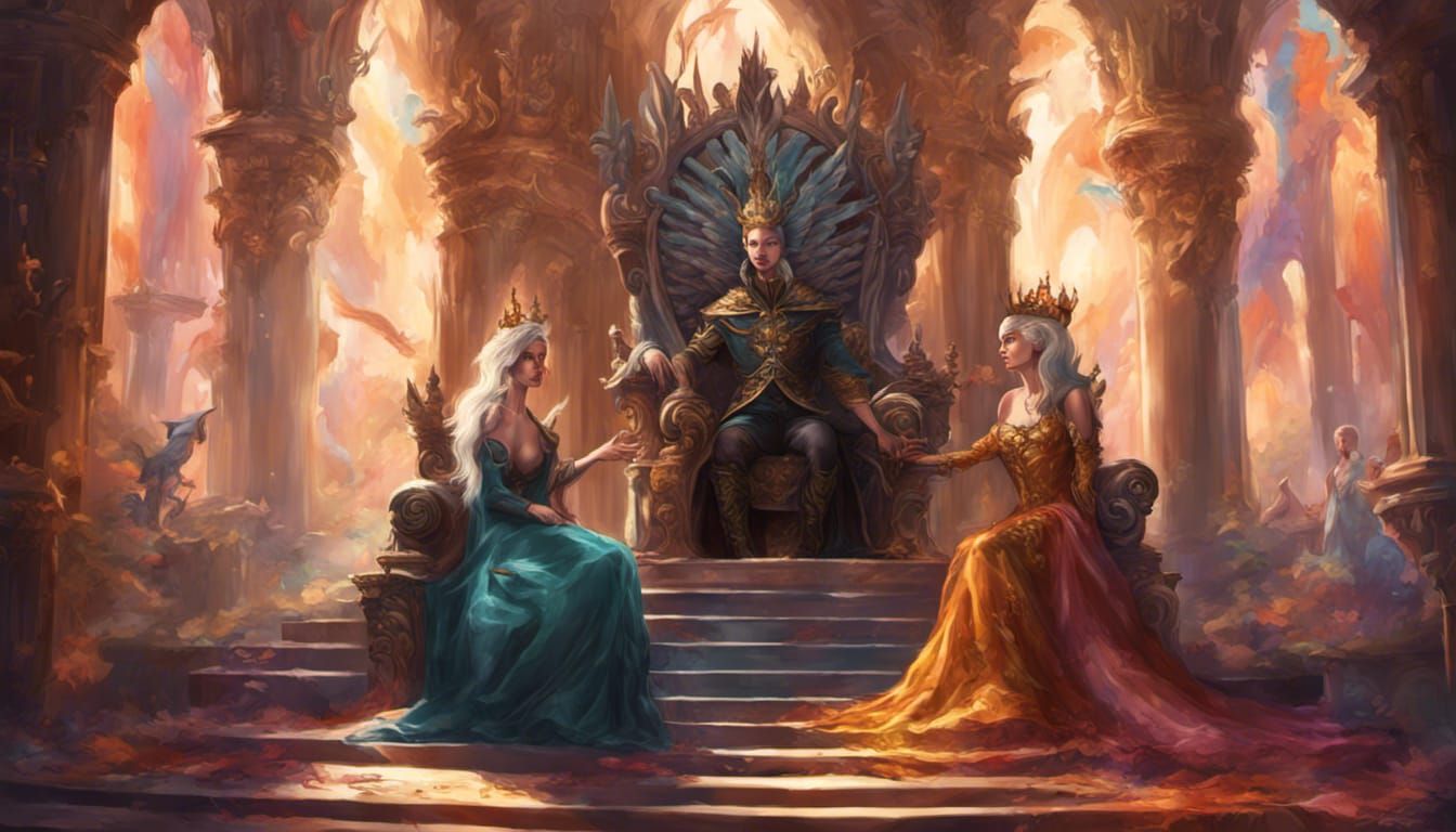 Fae Royalty Singing to Their People: Hyperrealistic Splash A...