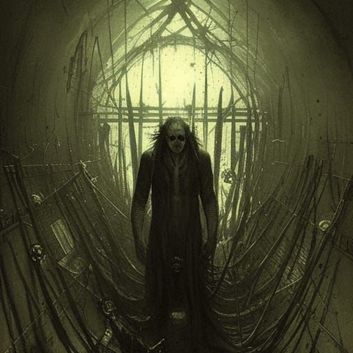 Nightmarish Mutant: Failed Genetic Experiment in Horror Styl...