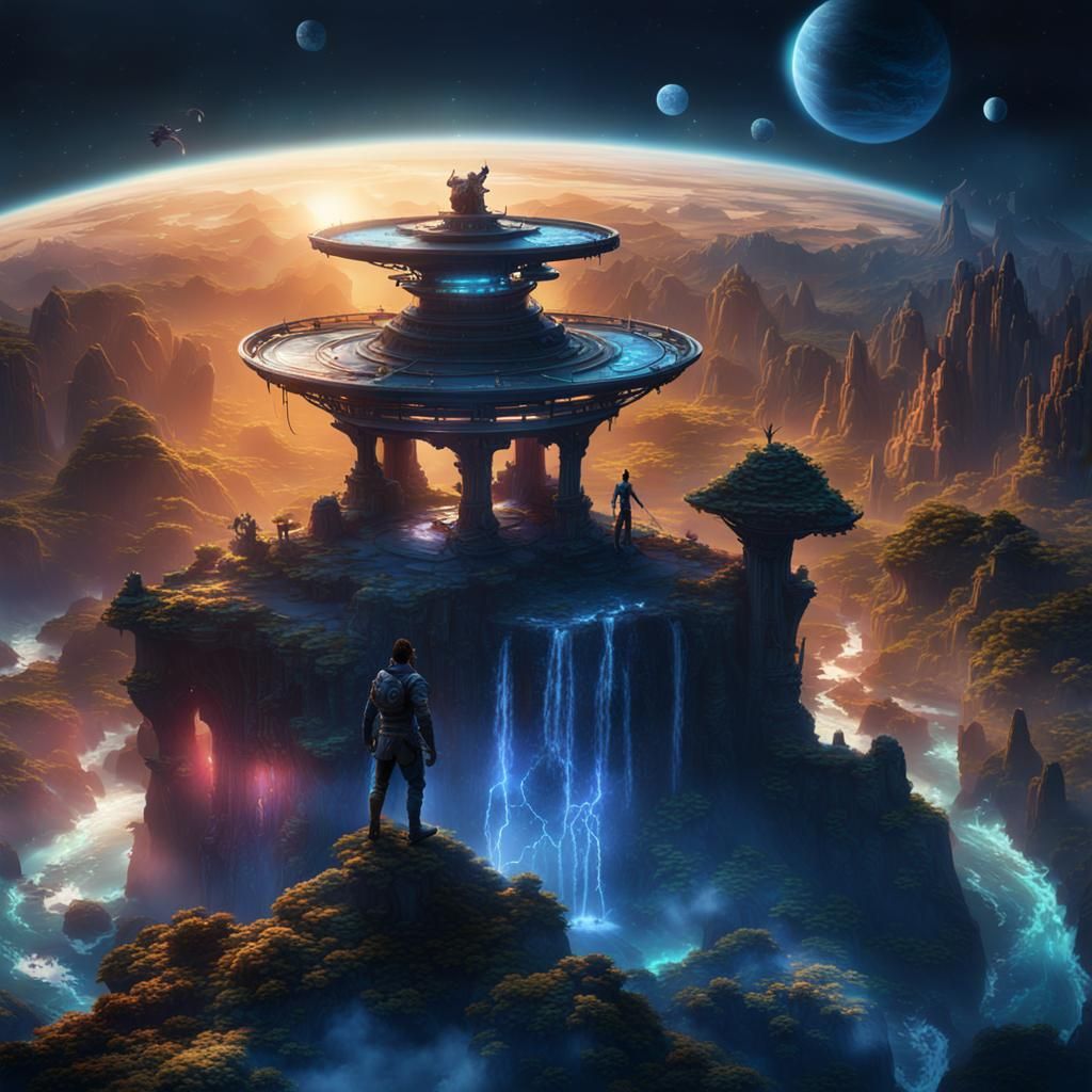 Avatar on a Planet: Detailed Fantasy Concept Art
