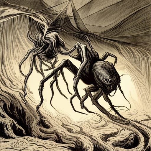 Horror Demon Queen of Spiders