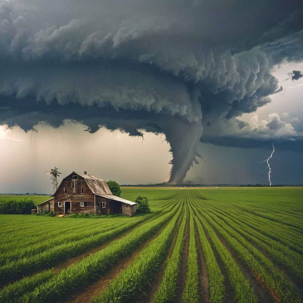 Tornado Devastation on Iowa Plains
