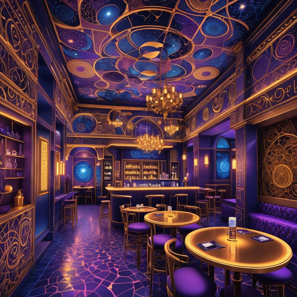 Exotic Fractal Couscous Bar in Vector Art