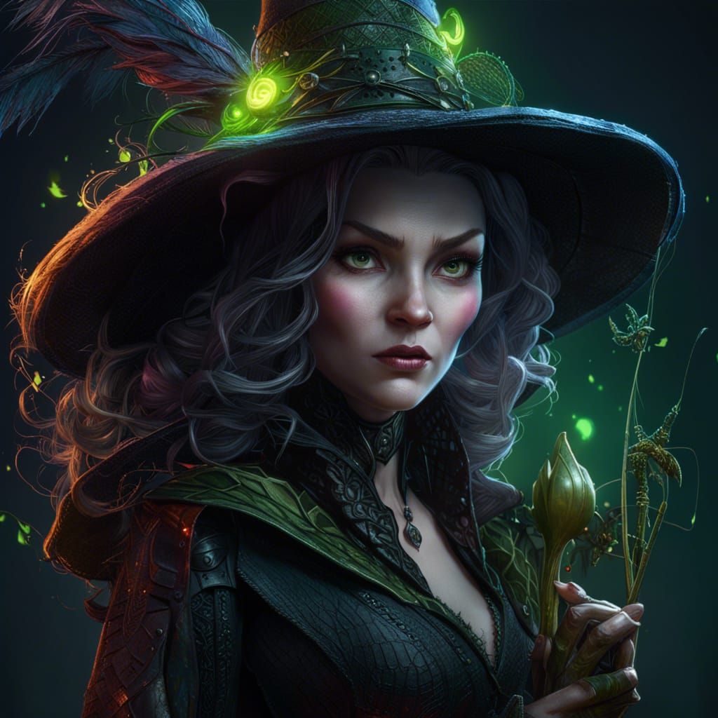 Wicked Witch: Intricate 3D Digital Art