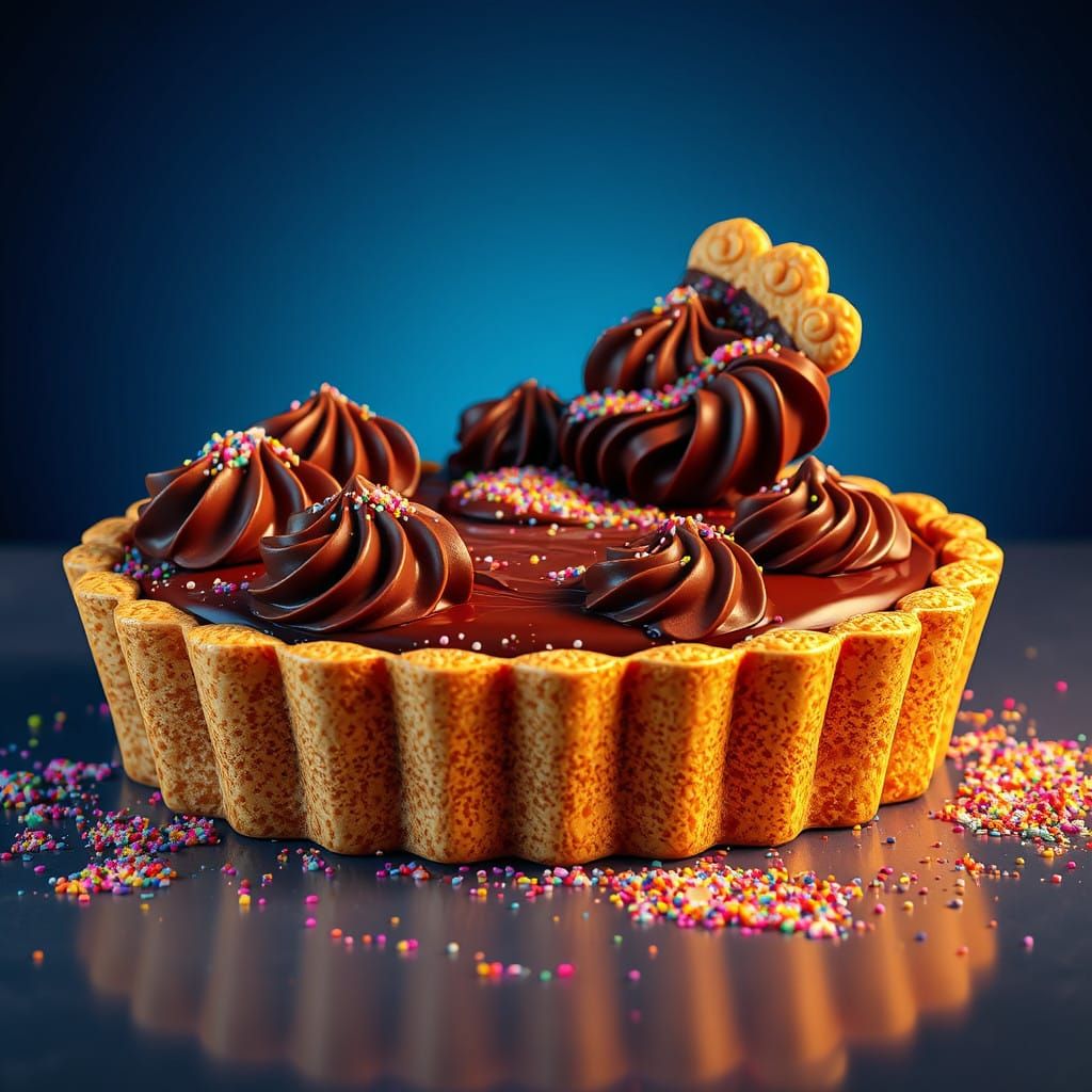 Golden Crusted Chocolate Fantasy