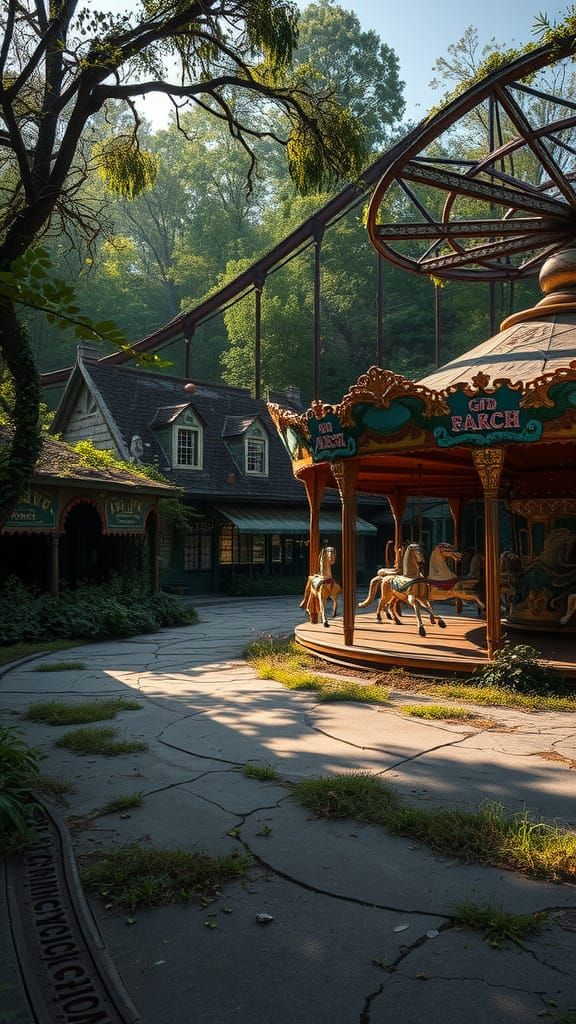 Abandoned Wonderland Theme Park in Eerie Silence