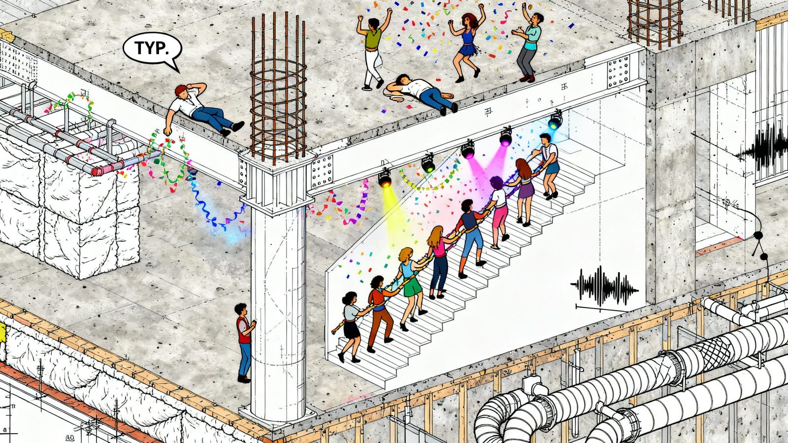 AutoCAD Building Section Becomes an Orthographic Rave