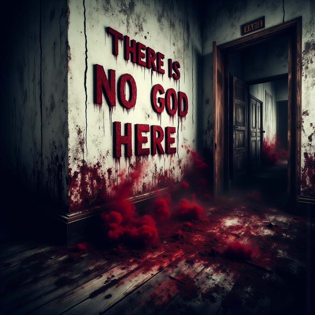 Haunted Abandoned Asylum in Crimson Mist