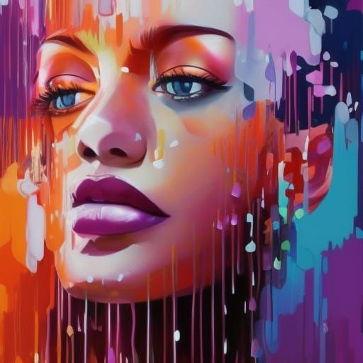 Hyperrealistic Splash Art of Impossible Love