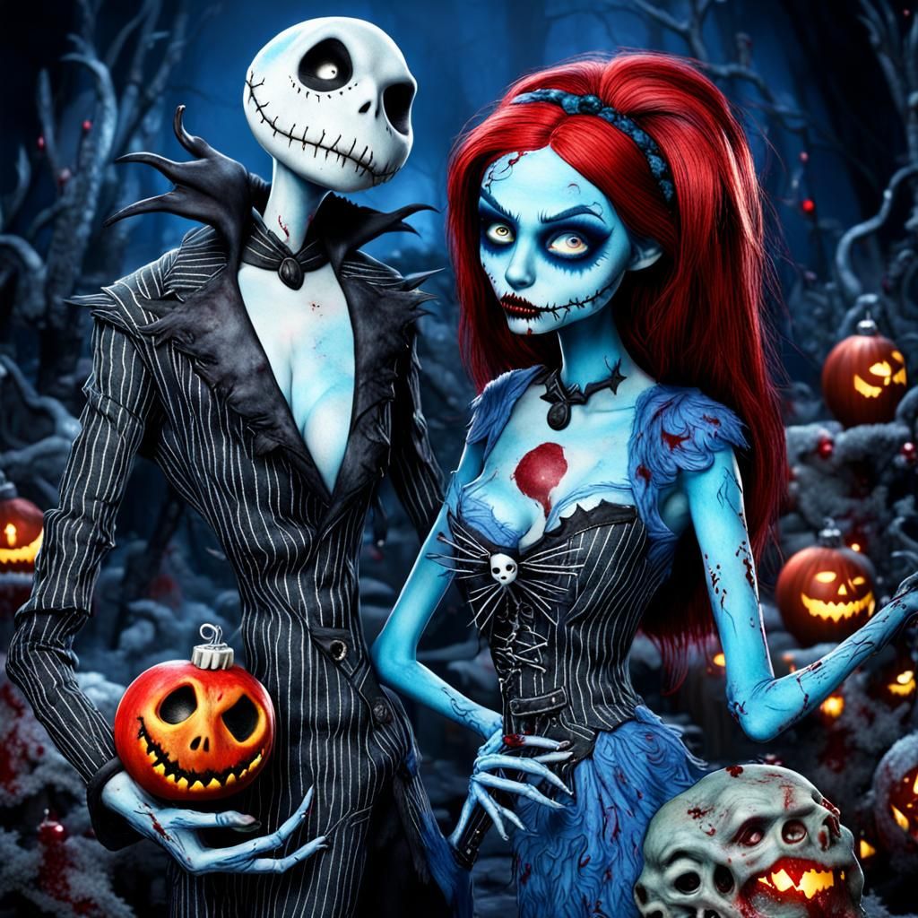 Risqué Zombie Sally from Nightmare Before Christmas